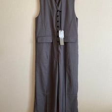 meri Tuxedo Jumpsuit, Overall, Gray