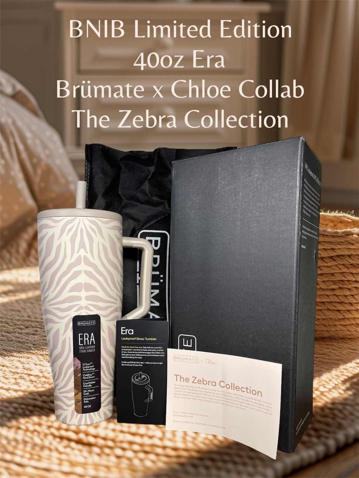 BNIB 40oz Limited Edition Era Brümate x Chloe Collab