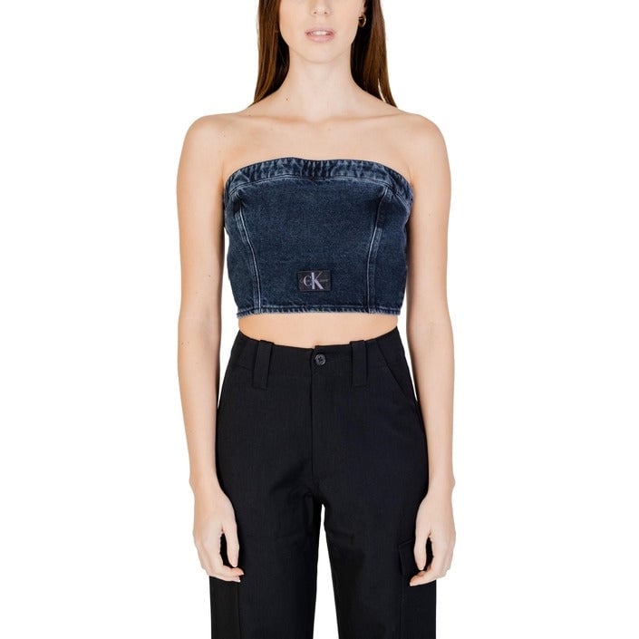 Calvin Klein Denim Strapless Top