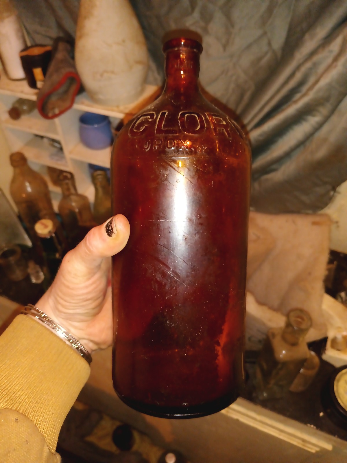 Antique Clorox bottle