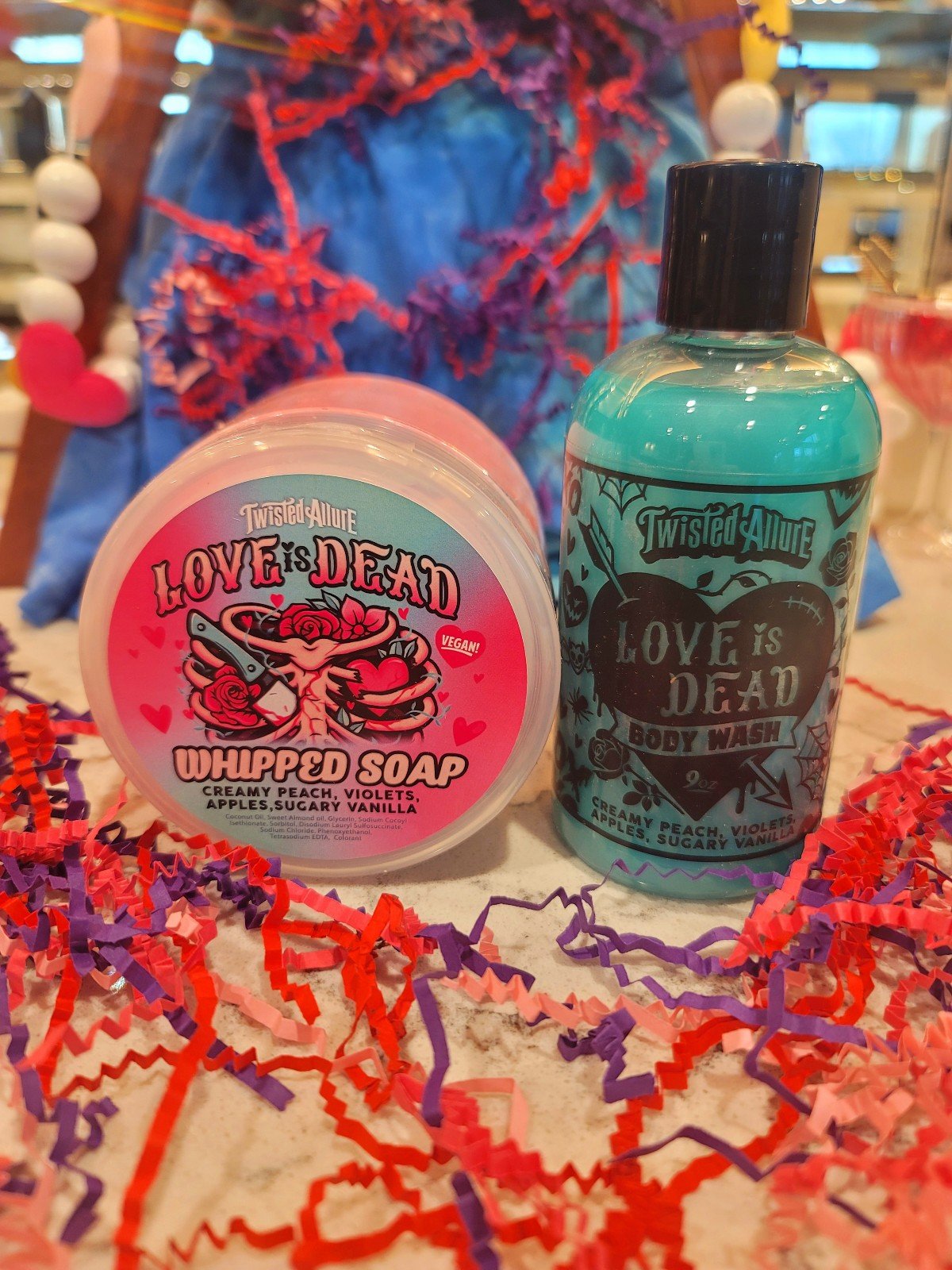 Twisted Allure Love is Dead Body Wash + Whipped Soap Set