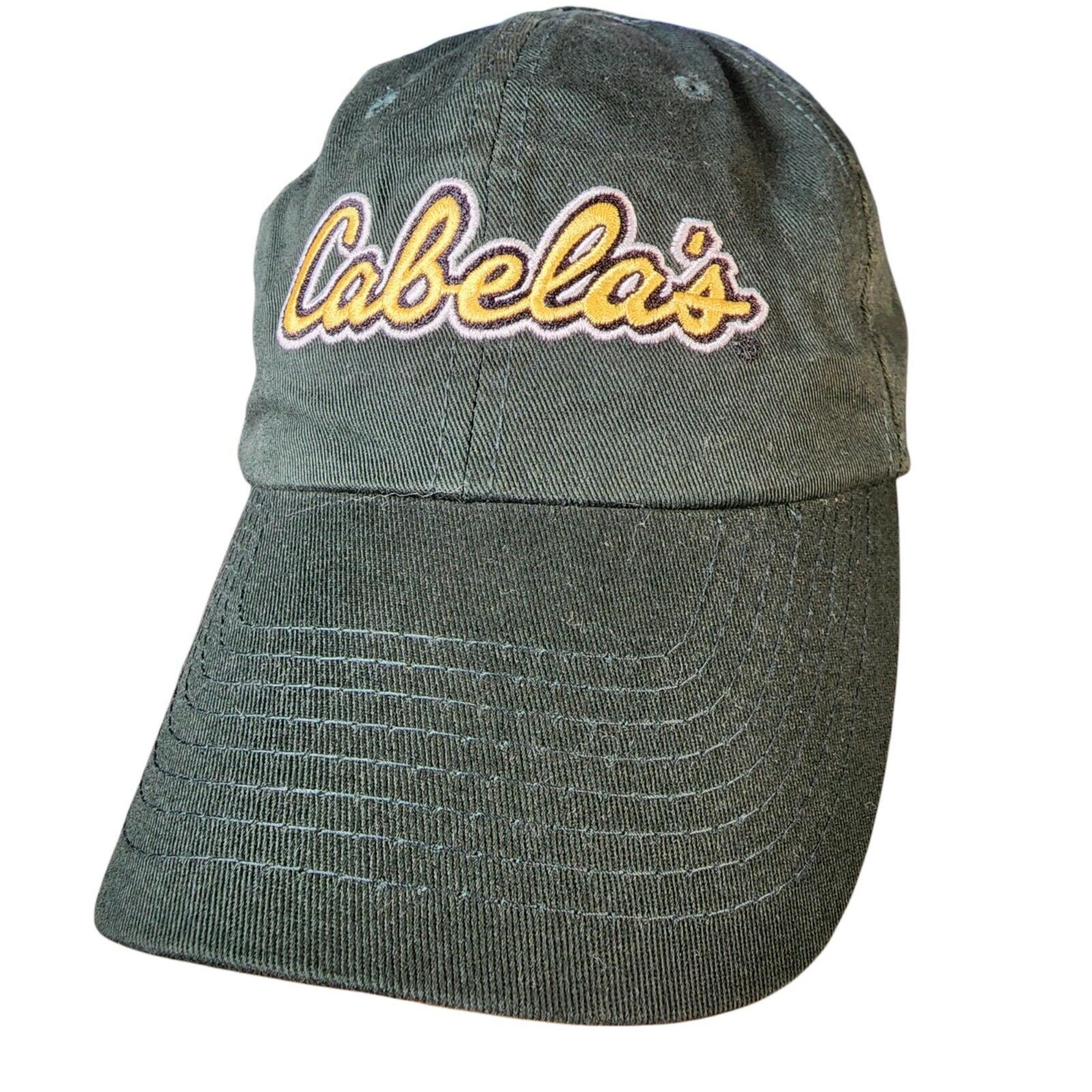 Cabela's Hunter Green Baseball Cap Adjustable Embroidered Hat High6 Panel Twill