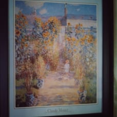The Artist's Garden at Vetheuil art/fram