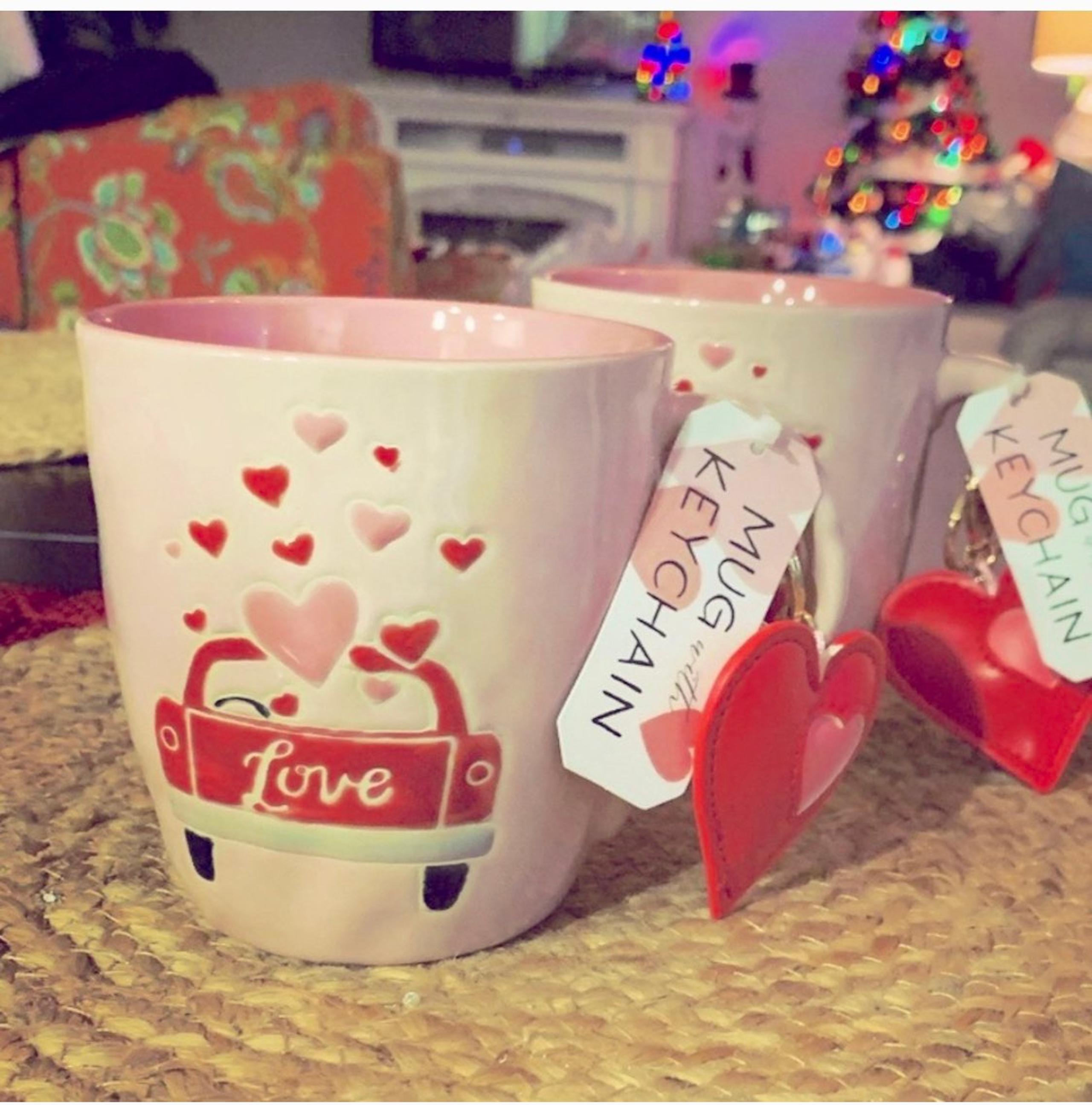 valentines Truck Mug Set of two