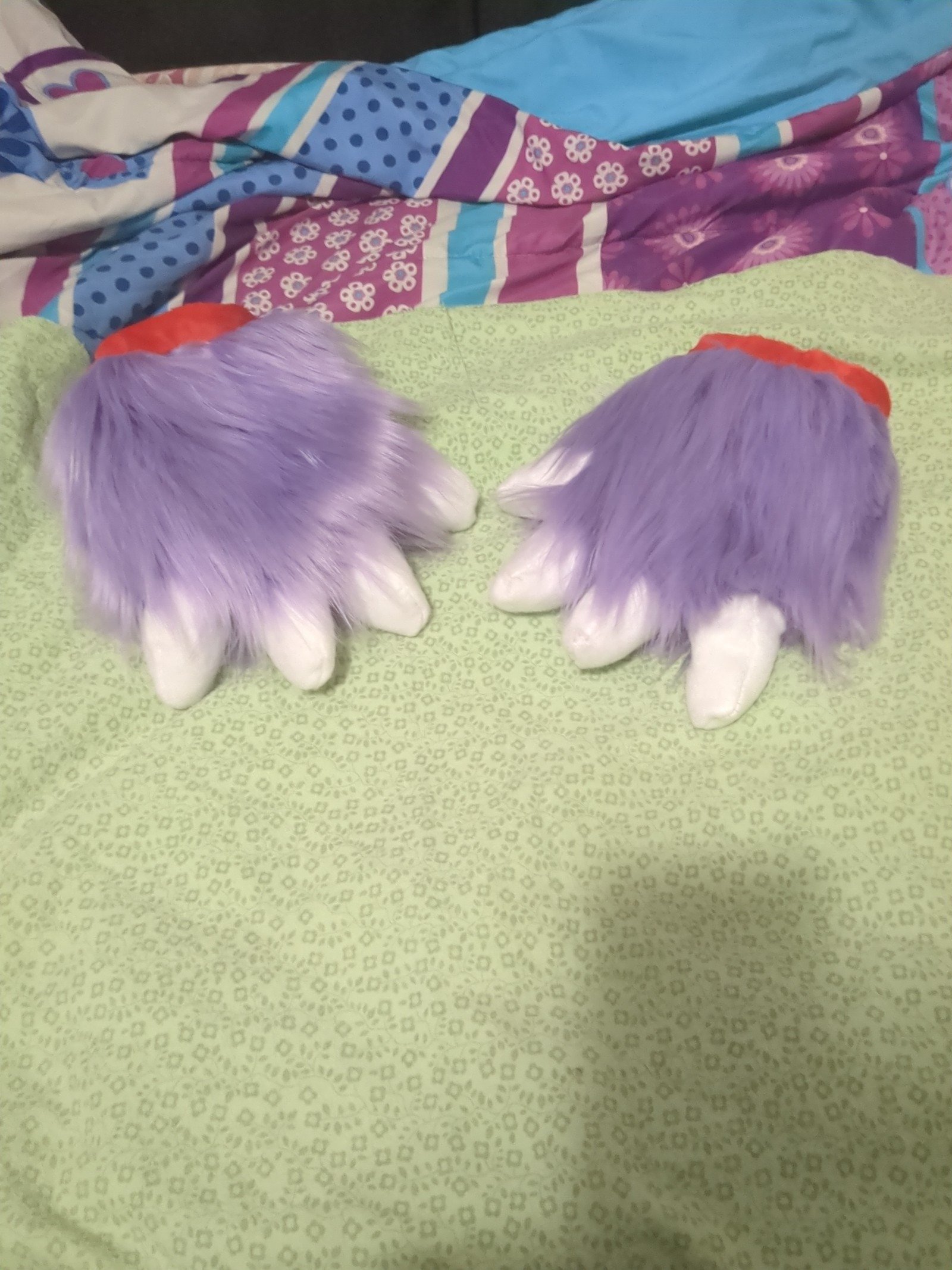 Purple Fursuit Hand Claws!
