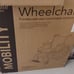 Mobility wheel chair folds flat