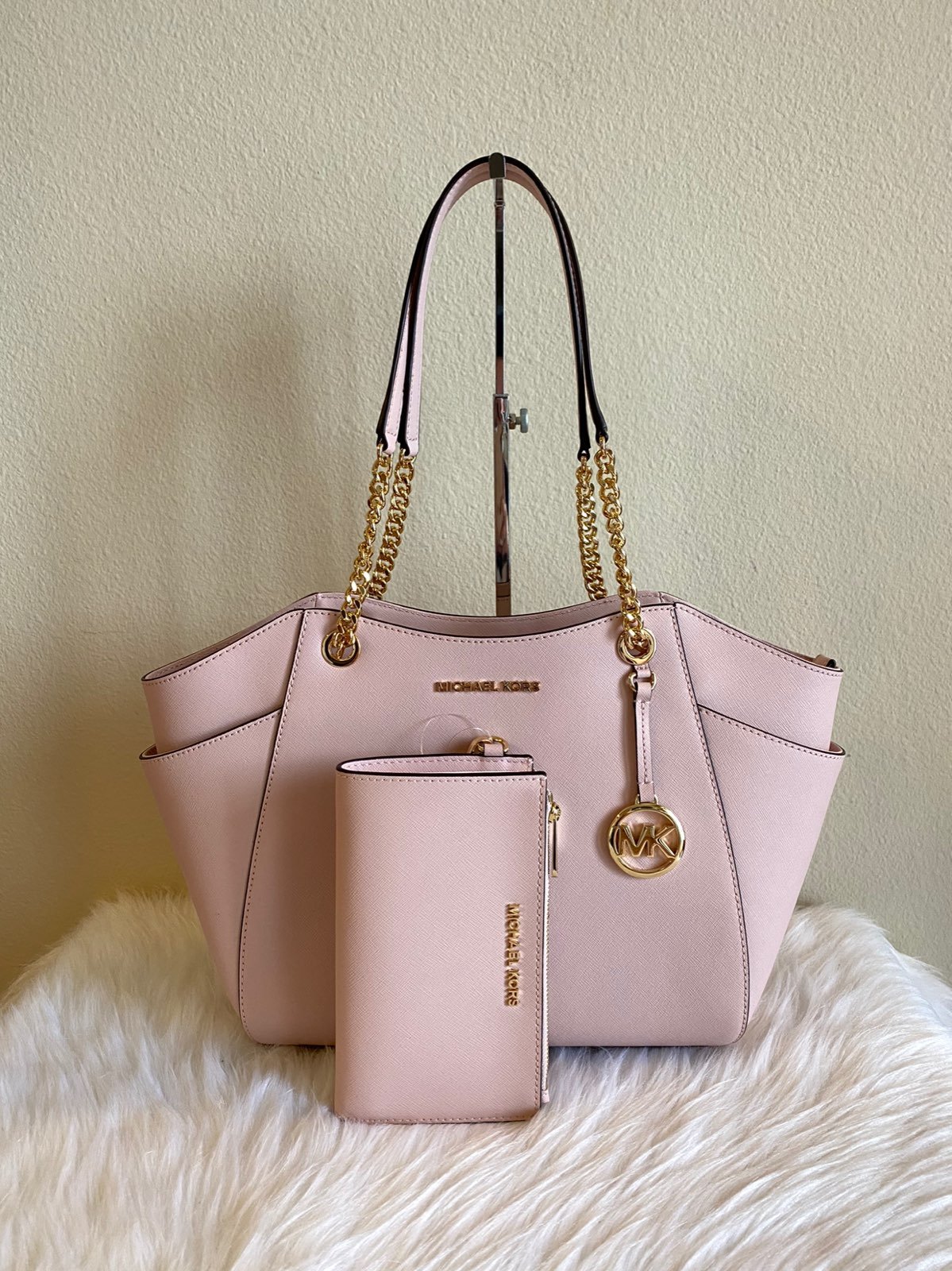 Michael kors purse and wristlet set