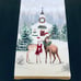 Winter Christmas Deer & Chapel Table Runner