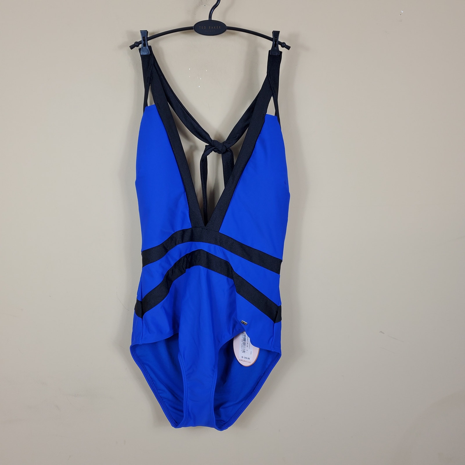 Ted Baker 'Ralinda' Halter One-Piece Swimsuit Women's Size 5/XL