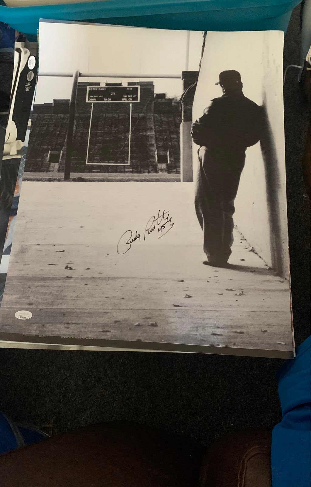 Rudy Ruettiger signed RUDY 16 x 20 JSA