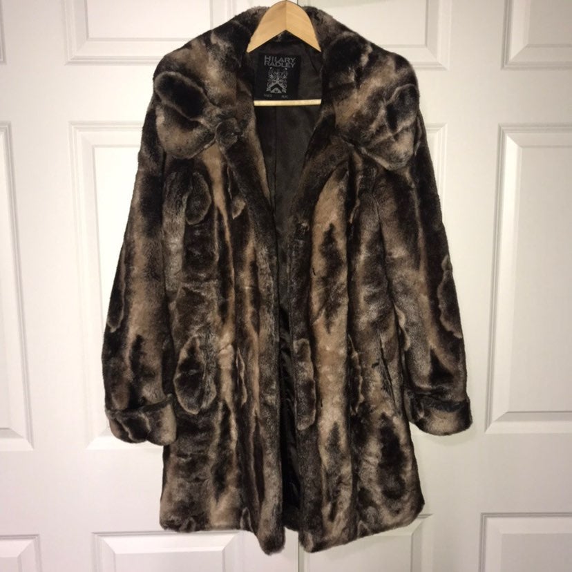 Faux fur coat