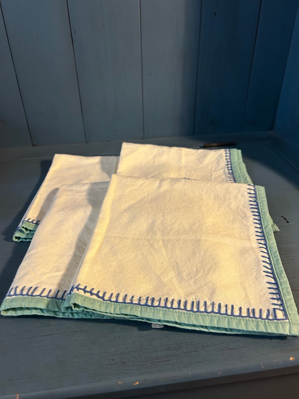 Vintage Villeroy & Boch Linen Table Napkins, Set of 4