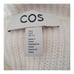 COS Turtleneck Sweater Long Sleeve Wool Cotton Knit White Blue Women's Small