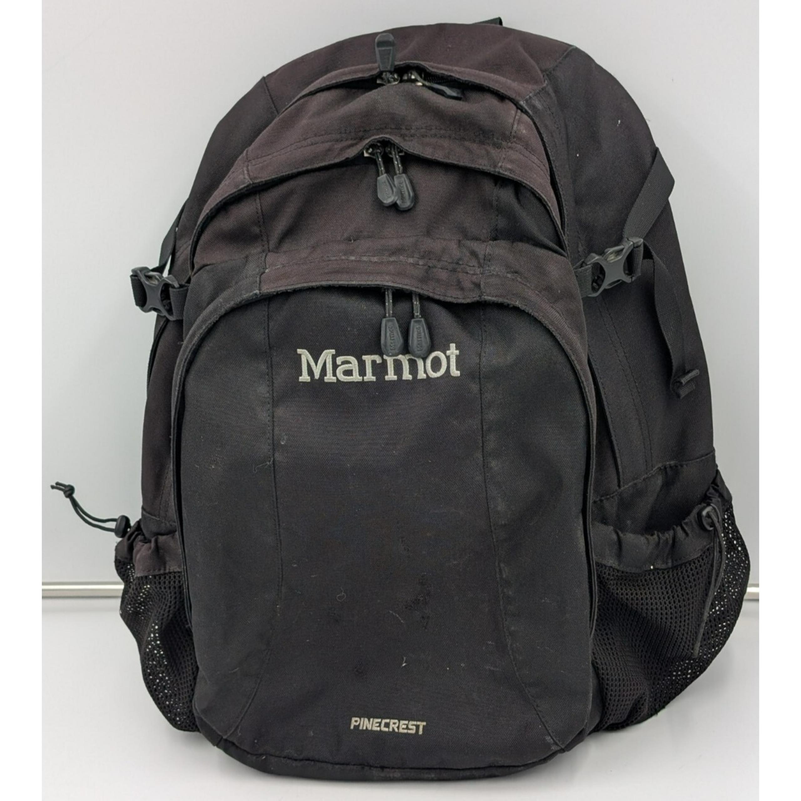 Marmot Pinecrest Backpack Outdoor Hiking Black Men's Women's Adult VTG