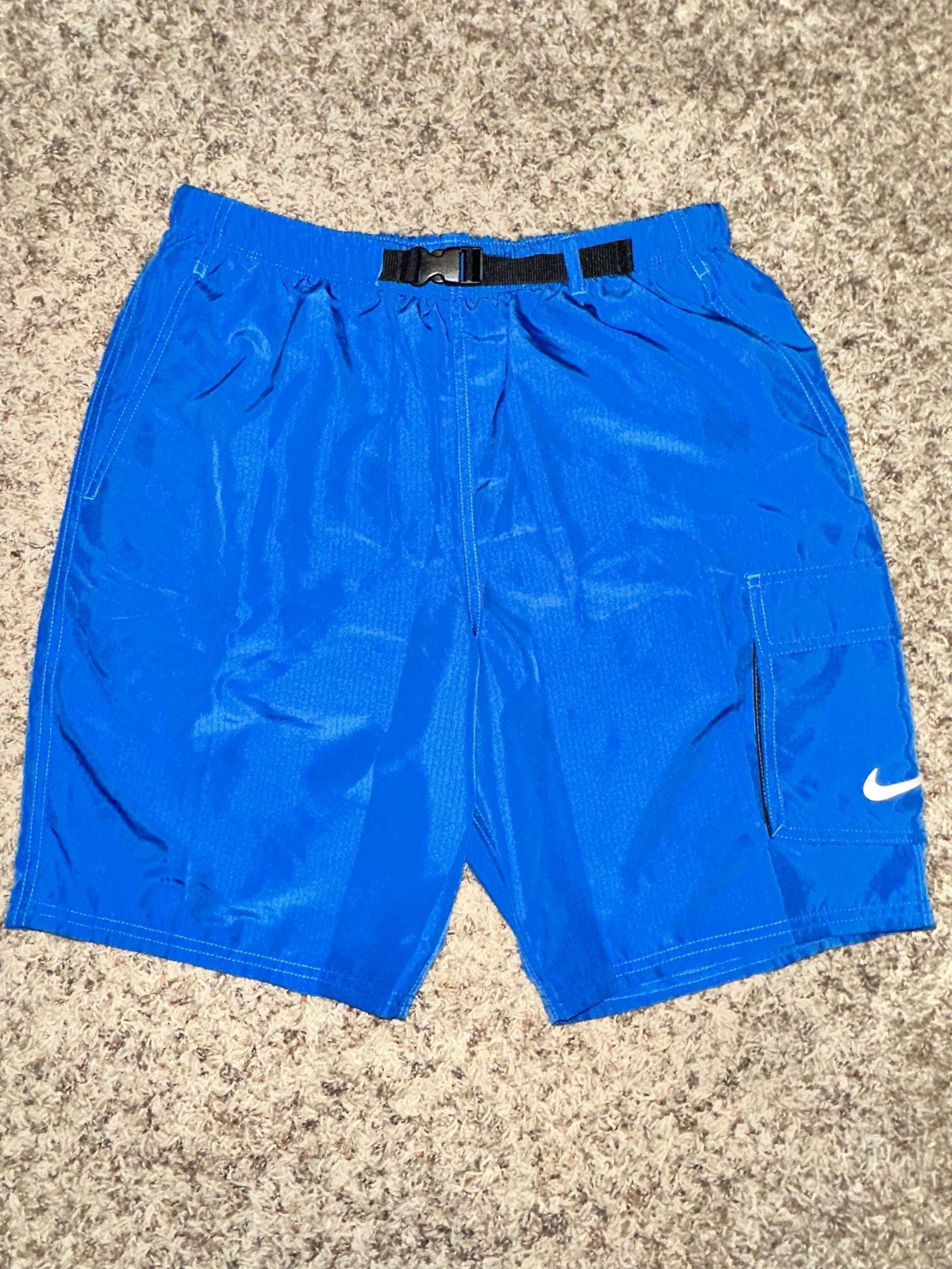 Nike Men's Belted Packable 9 Volley Swim Trunks