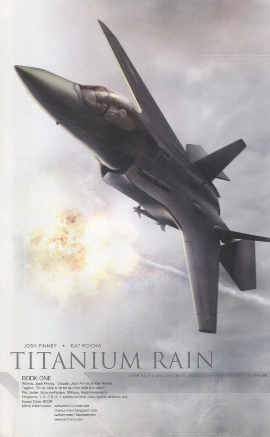 Titanium Rain Hardcover HC Dust Jacket Fighter Jet Plane War Air Force Dogfight