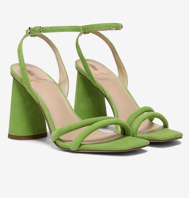 Sam Edelman Kia Apple Green Block Heel Sandal Size 9