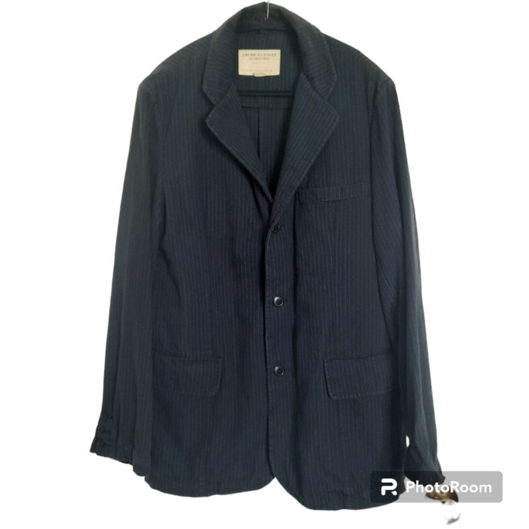 American Eagle Cotton Jacket Navy Men's Size Large