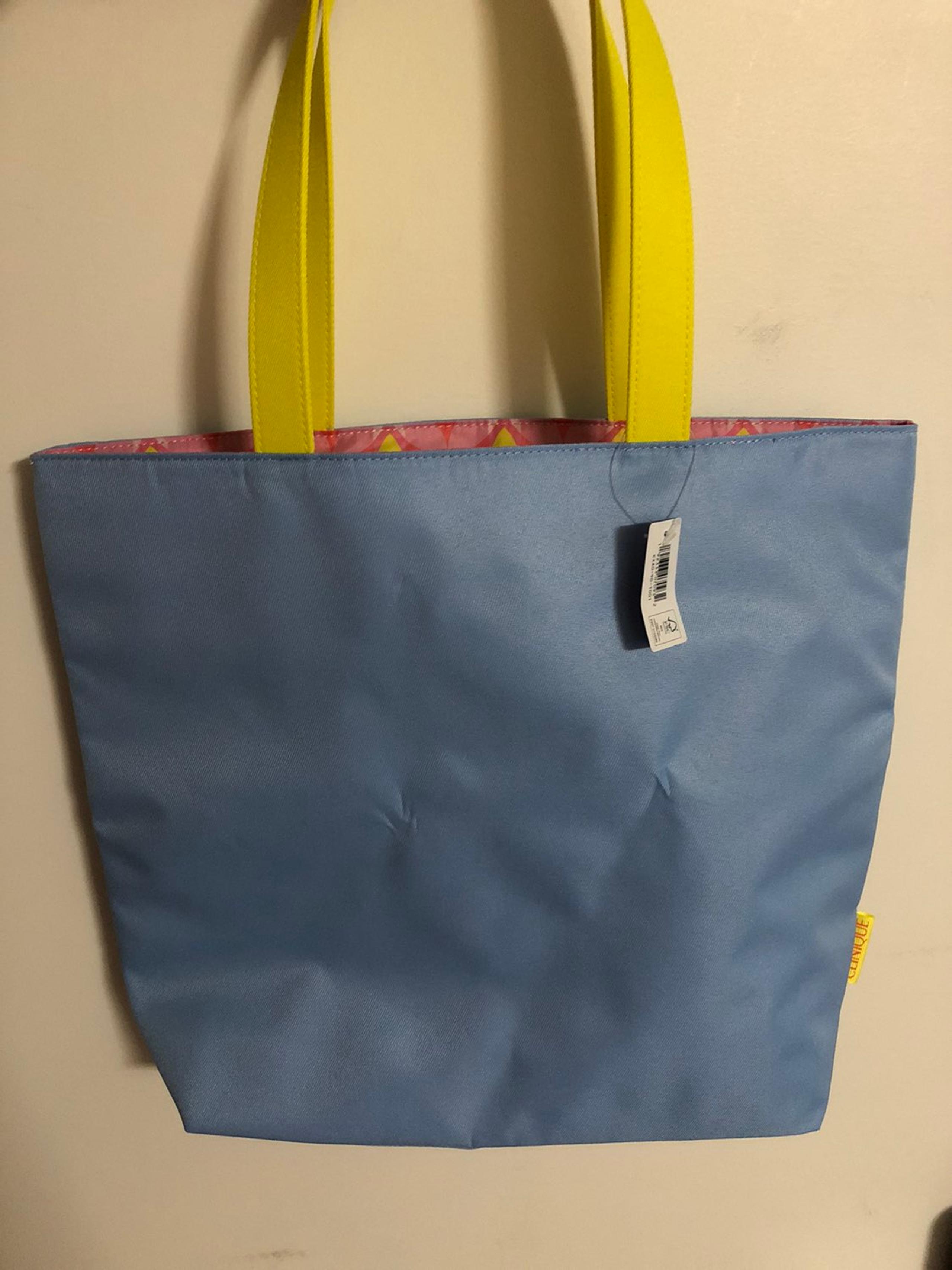 clinique large tote bag Blue