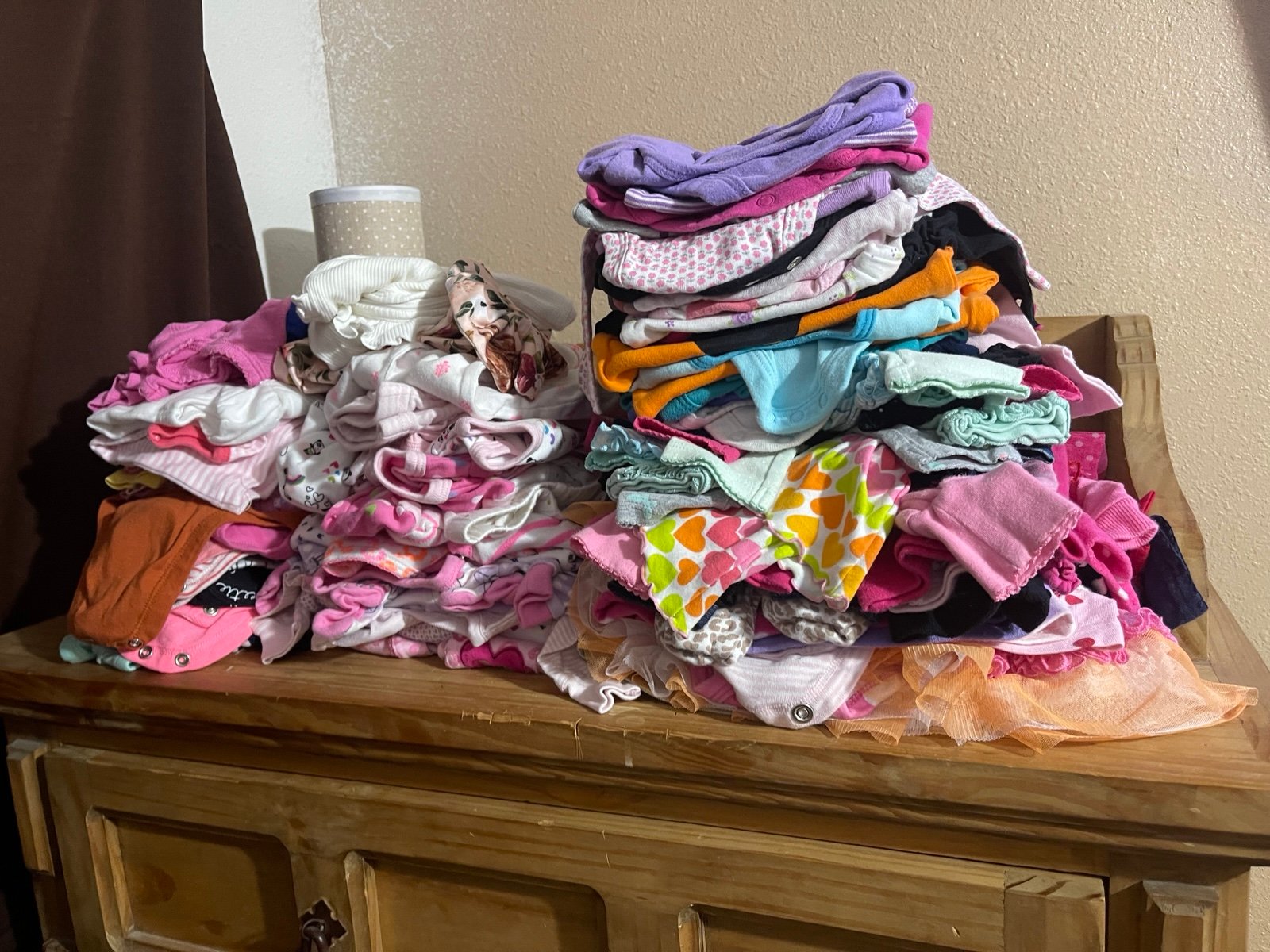 Newborn girls variety of clothes