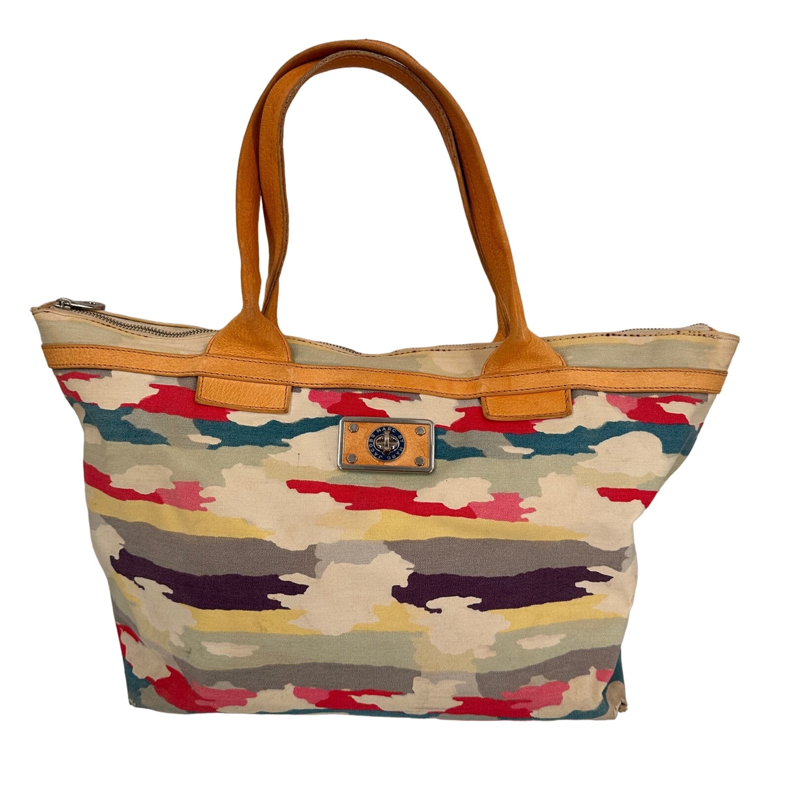 【関税&送料込】Marc Jacobs Multicolor Fabric Shopping Bag Marc Jacobs The Woven Stripe Tote Bag | Green | FARFETCH