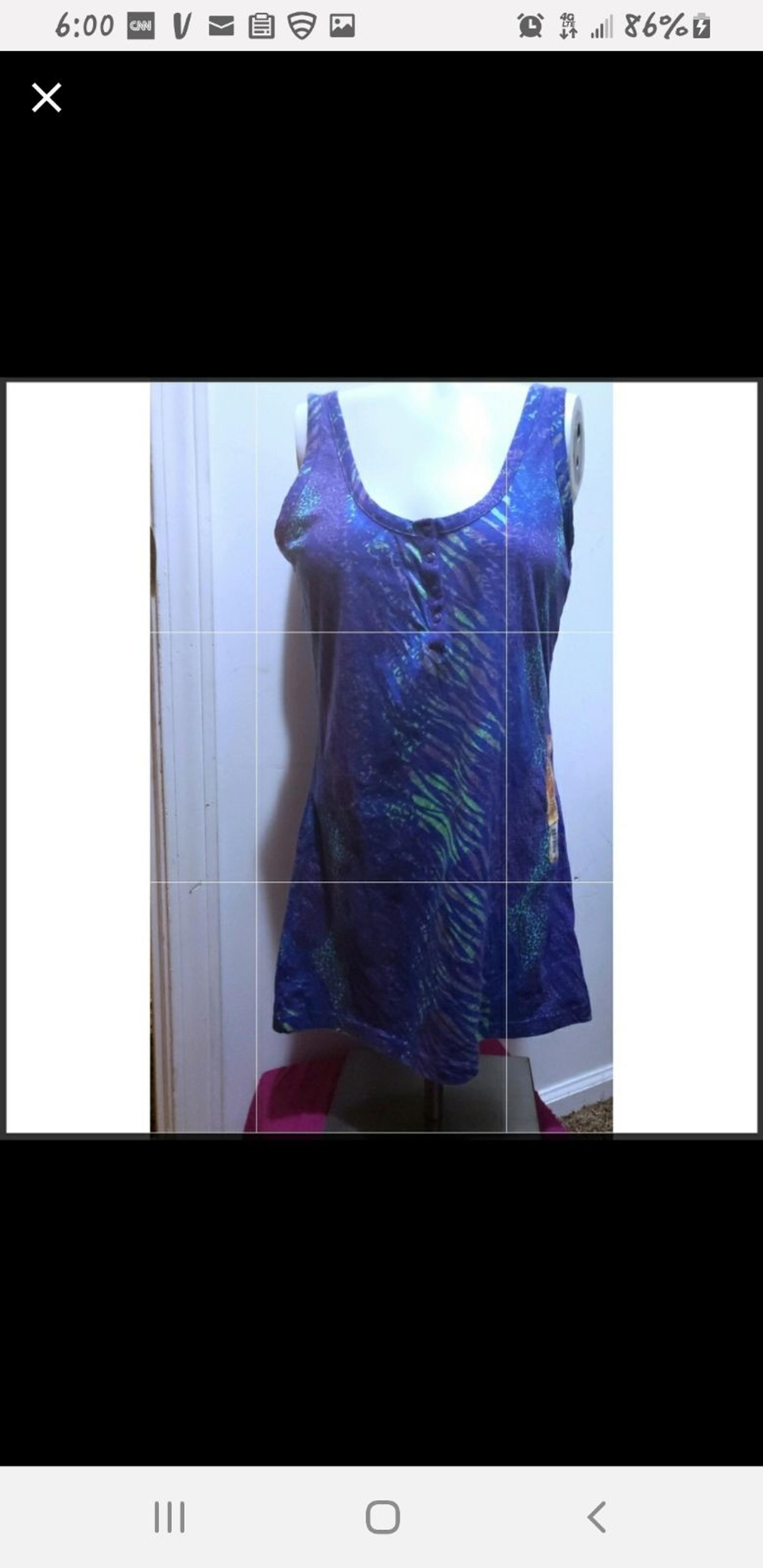 NWOT OP TANK TOP BLUE SIZE L
