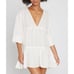 New L*Space Byron Tunic in White Gold Metallic Size XL
