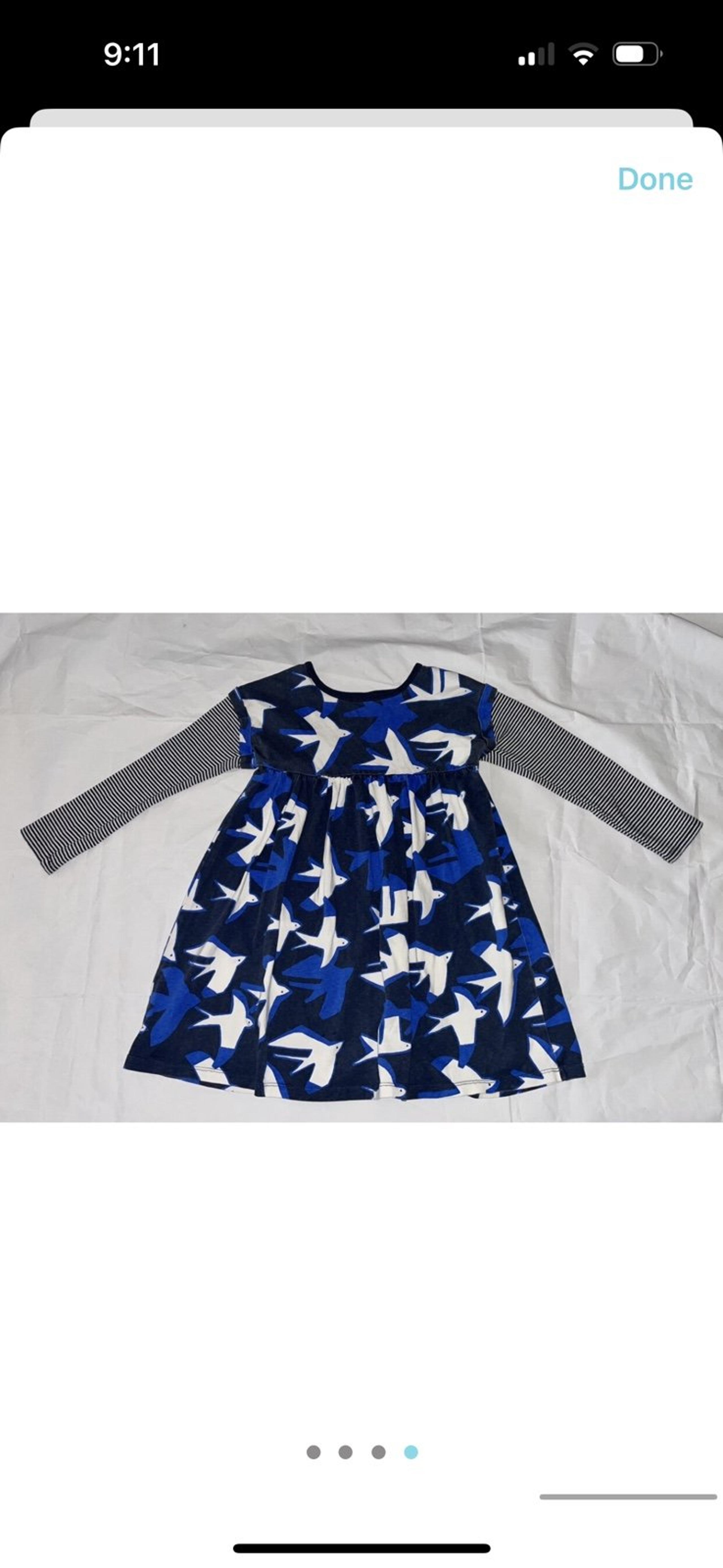 Tea collection cape cod seagulls sea birds 7 dress