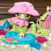 Littlest Pet Shop Authentic #72 Orange Cat w/ a Tiny Fish.