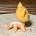 Littlest Pet Shop Authentic #72 Orange Cat w/ a Tiny Fish.