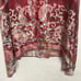 Citron Of Santa Monica Vintage Silk Blend Floral Beach Cover Up Size Medium
