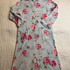 NWOT Miss Elaine floral print zip front robe