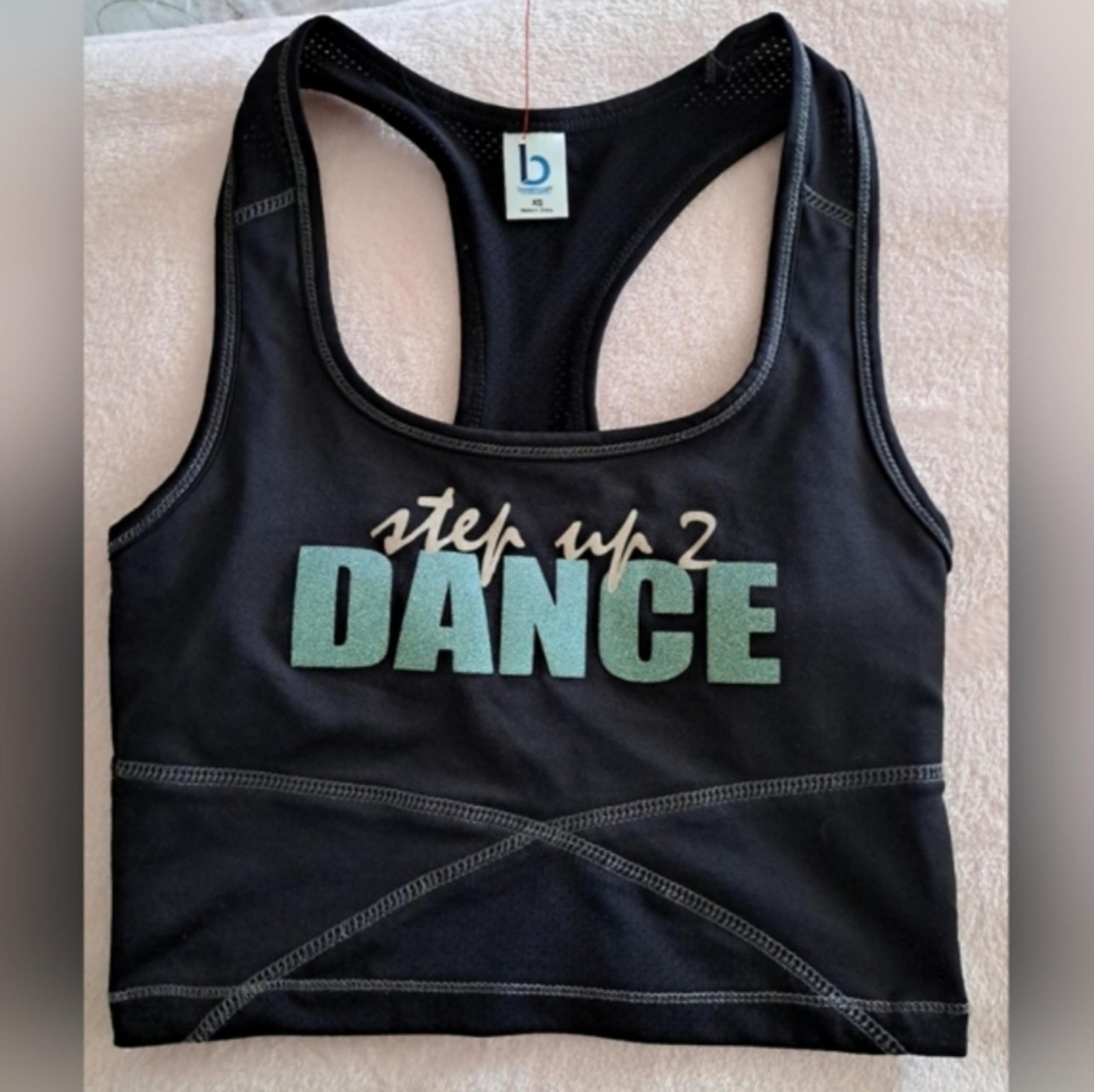 Boxercraft Step Up 2 Dance Black with Shimmering Green / Teal Crop Top 
XS
