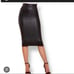 NWT Spanx Faux Leather Pencil Skirt size Large
