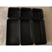 6 Pcs Stackable Cosmetic Makeup Trays