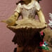 Garden Solar Girl Holding Basket & Bird, Lights up and Solar Powered, Brand New.