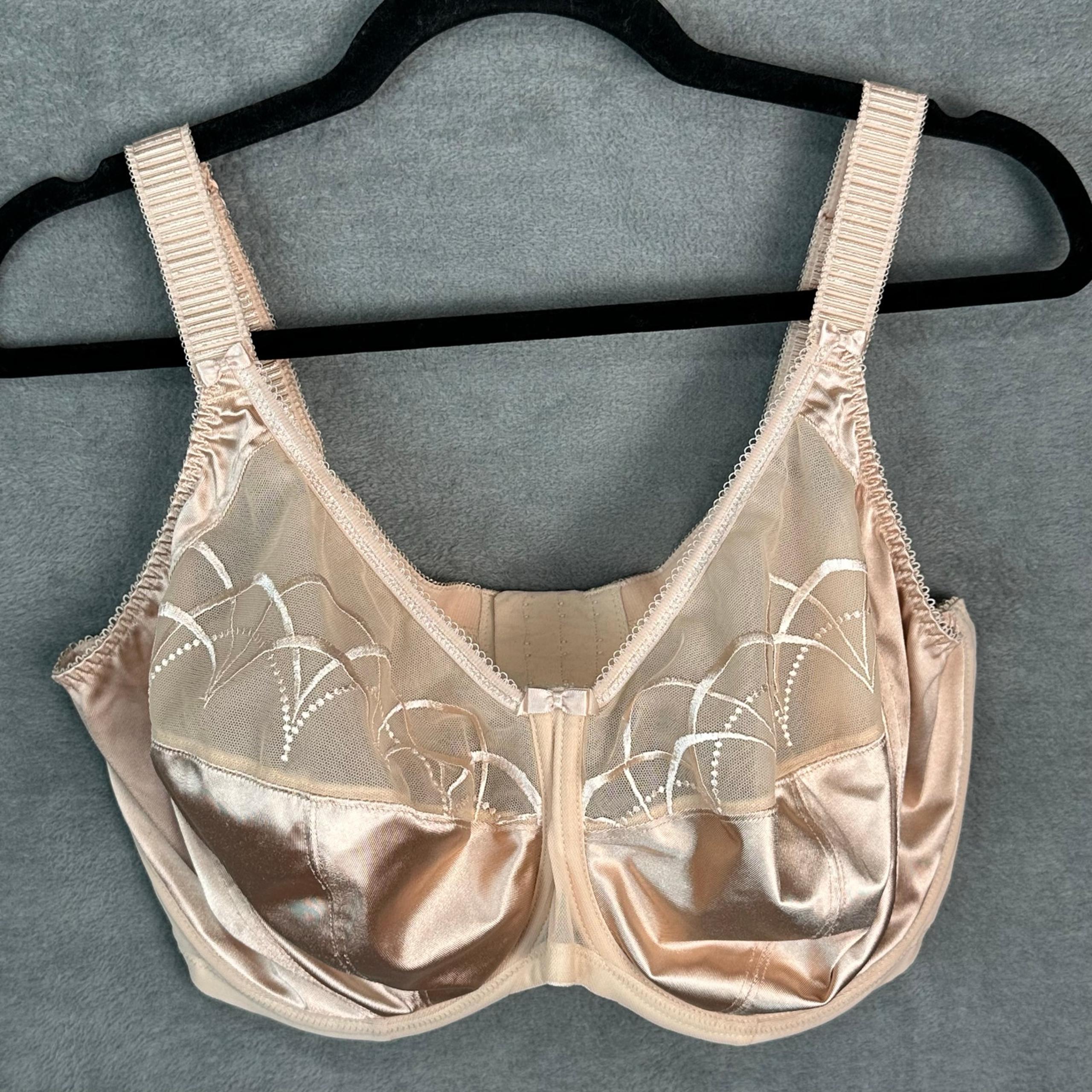 Elomi Bra Womens 38K Beige Cate Full Figure Underwire Lace Cup EL4030 Neutral
