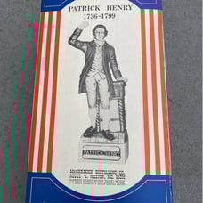McCormick Patrick Henry EMPTY Bourbon Whiskey Decanter Bottle vintage ceramic