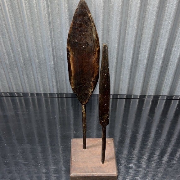 Iron Spear Objects on Stand