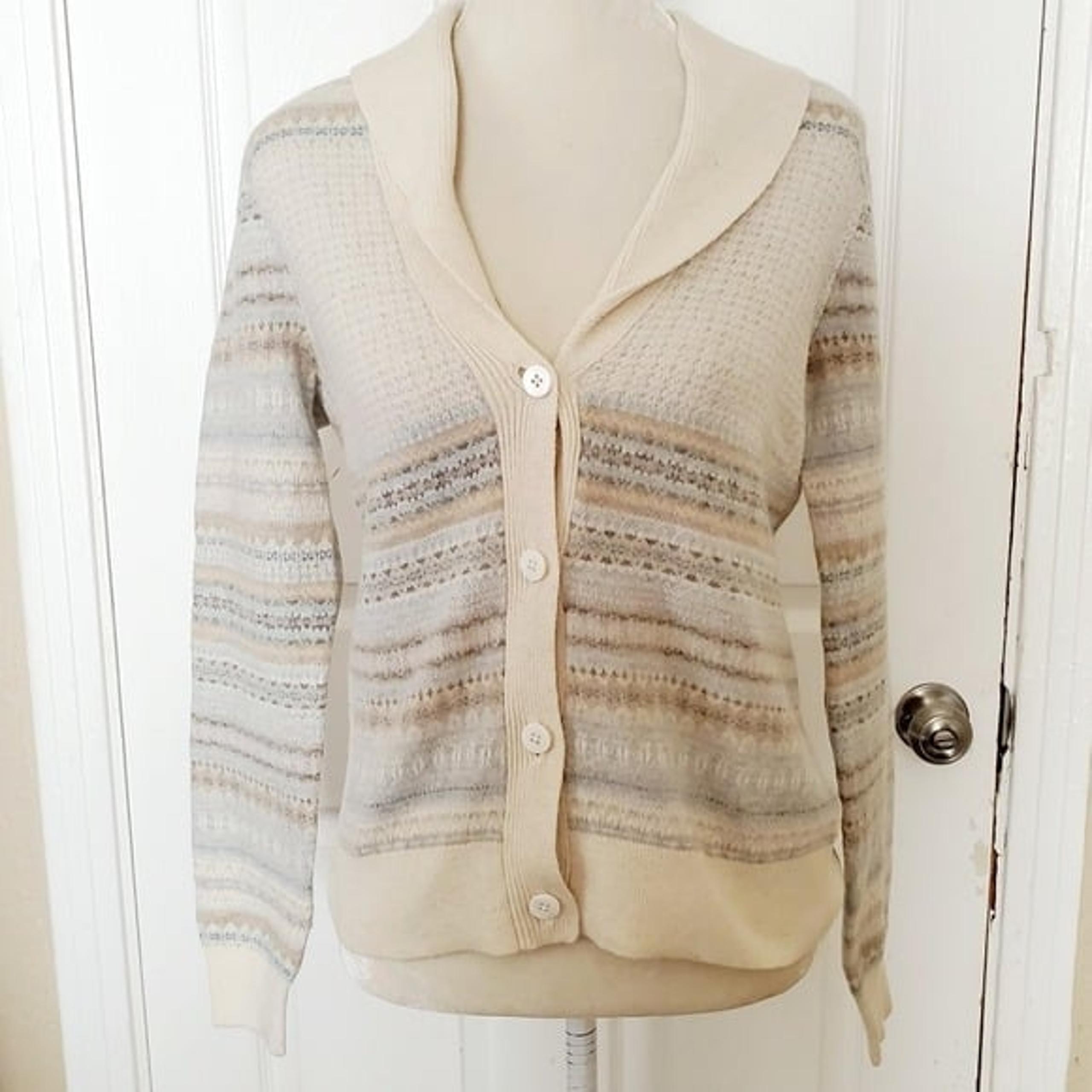 Orvis Cardigan Wool Sweater Elbow Patch