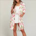 Show Me Your Mumu White Pink Floral Robe SZ OS