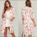 Show Me Your Mumu White Pink Floral Robe SZ OS