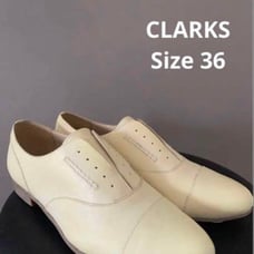 【CLARKS】Clarks Manish Shoes Lace-less Shoes Size 36