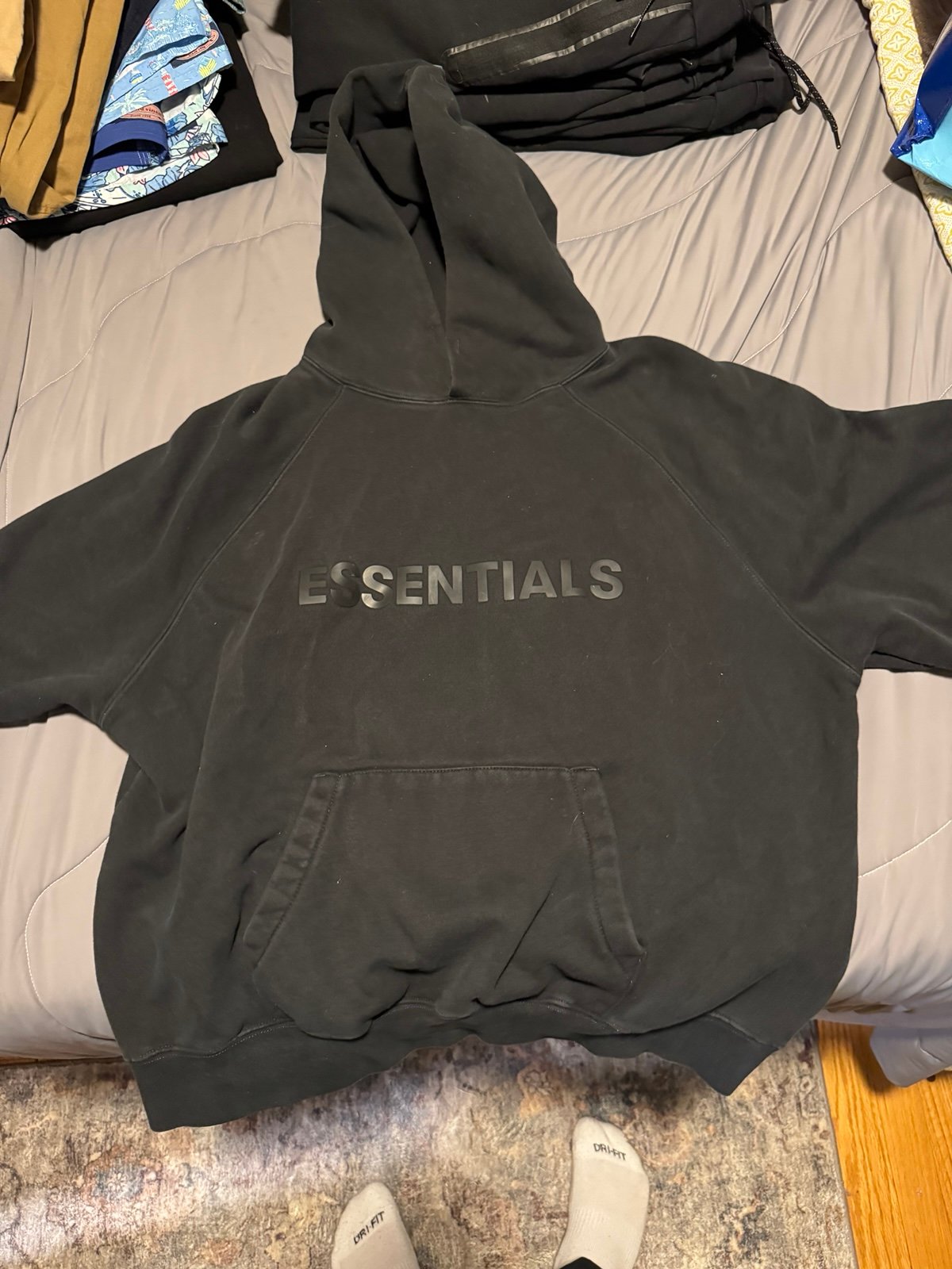 Fear of God Essentials Hoodie - Size Small (Black)
