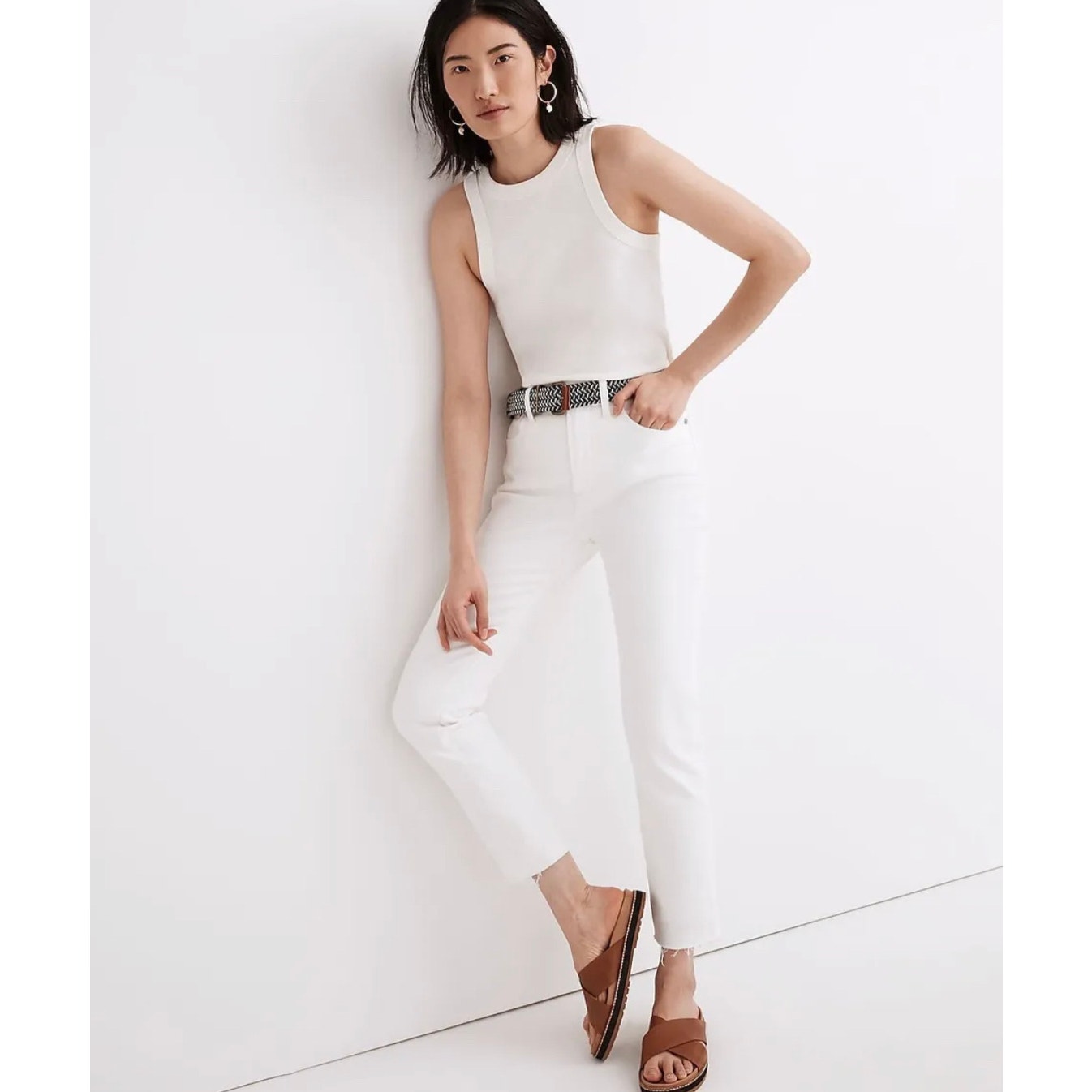 Madewell Women's High-Rise Perfect Vintage Jean in Tile White size 24