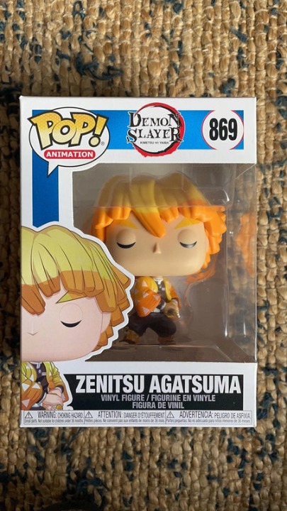 Funko Pop Zenitsu Agatsuma funko pop 869 Demon Slayer
