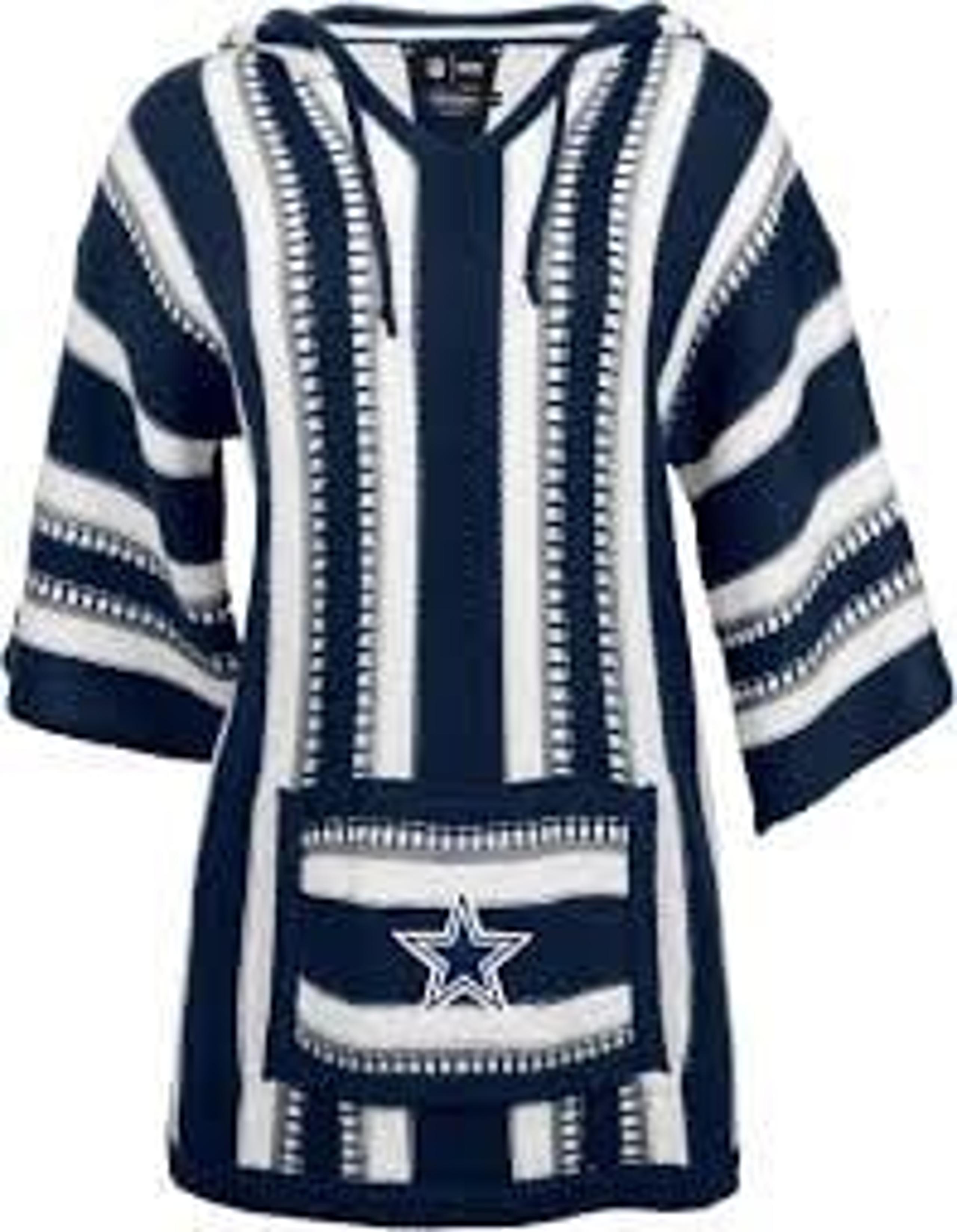 Littlearth Women's NFL DALLAS COWBOYS Baja Sweater Jerga-Hippie Hoodie