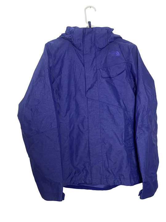 The North Face Womens Medium Hooded Waterproof Jacket Purple
