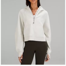 Lululemon Scuba Oversized Half Zip Natural Ivory