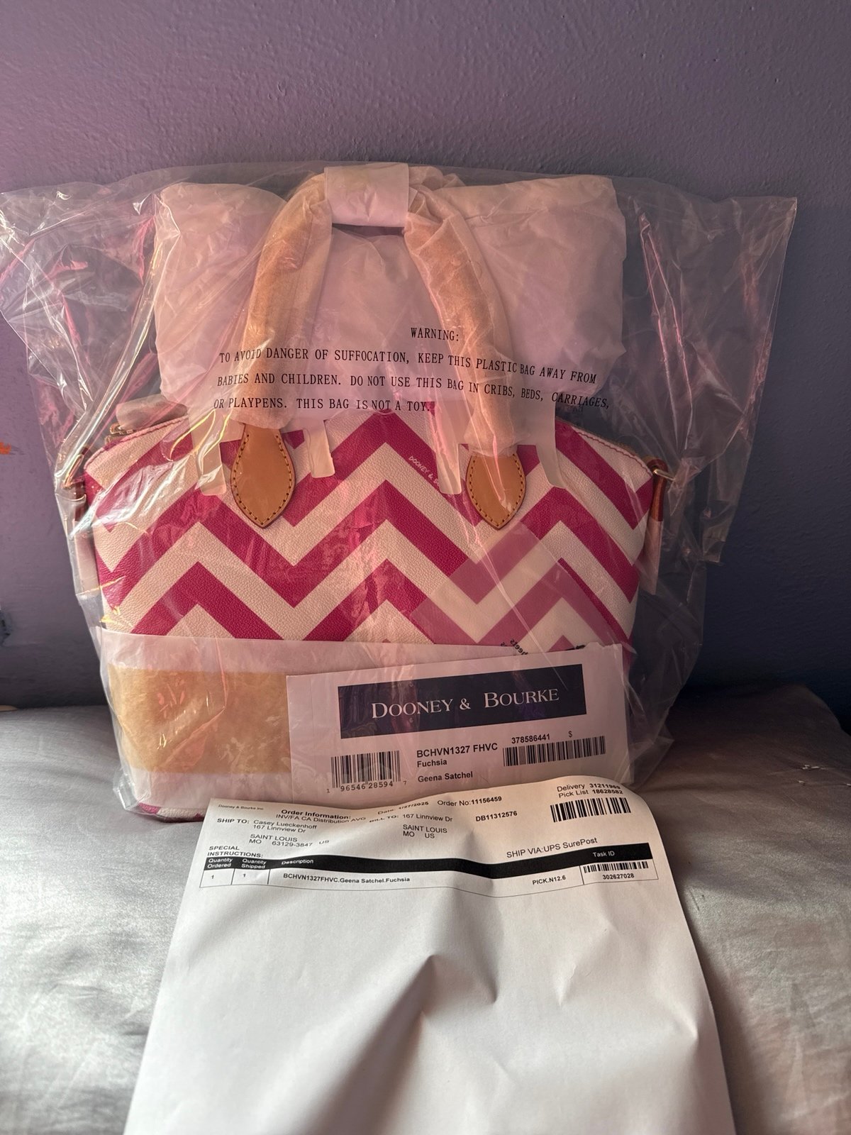 NWT dooney and Bourke Geena satchel